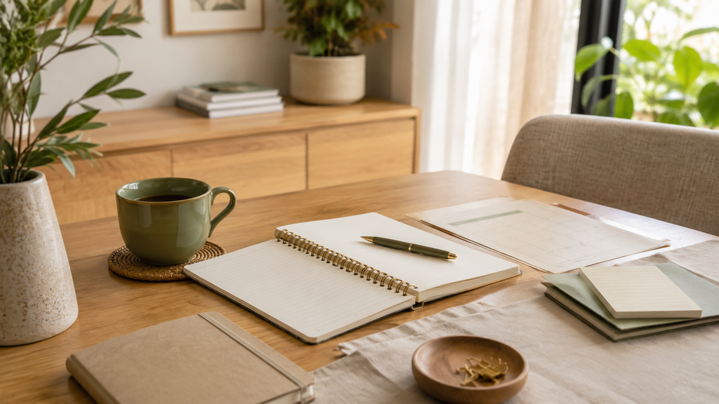 Planejamento simples para começar a organizar a casa sem sobrecarga