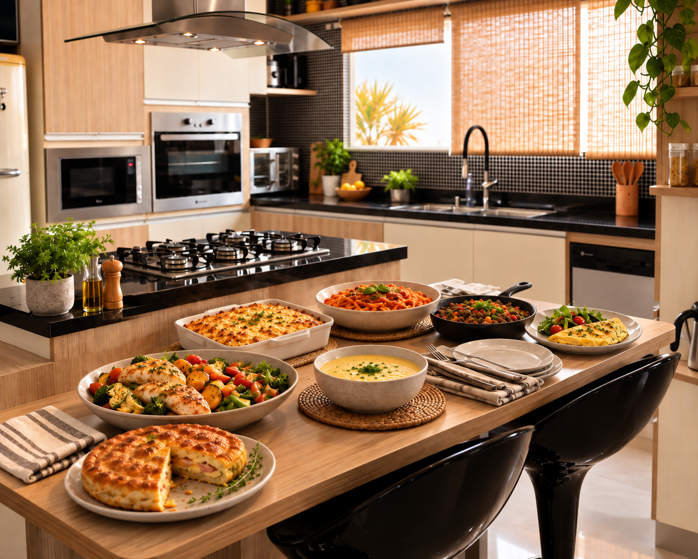 Receitas fáceis para jantar durante a semana com pratos simples e variados
