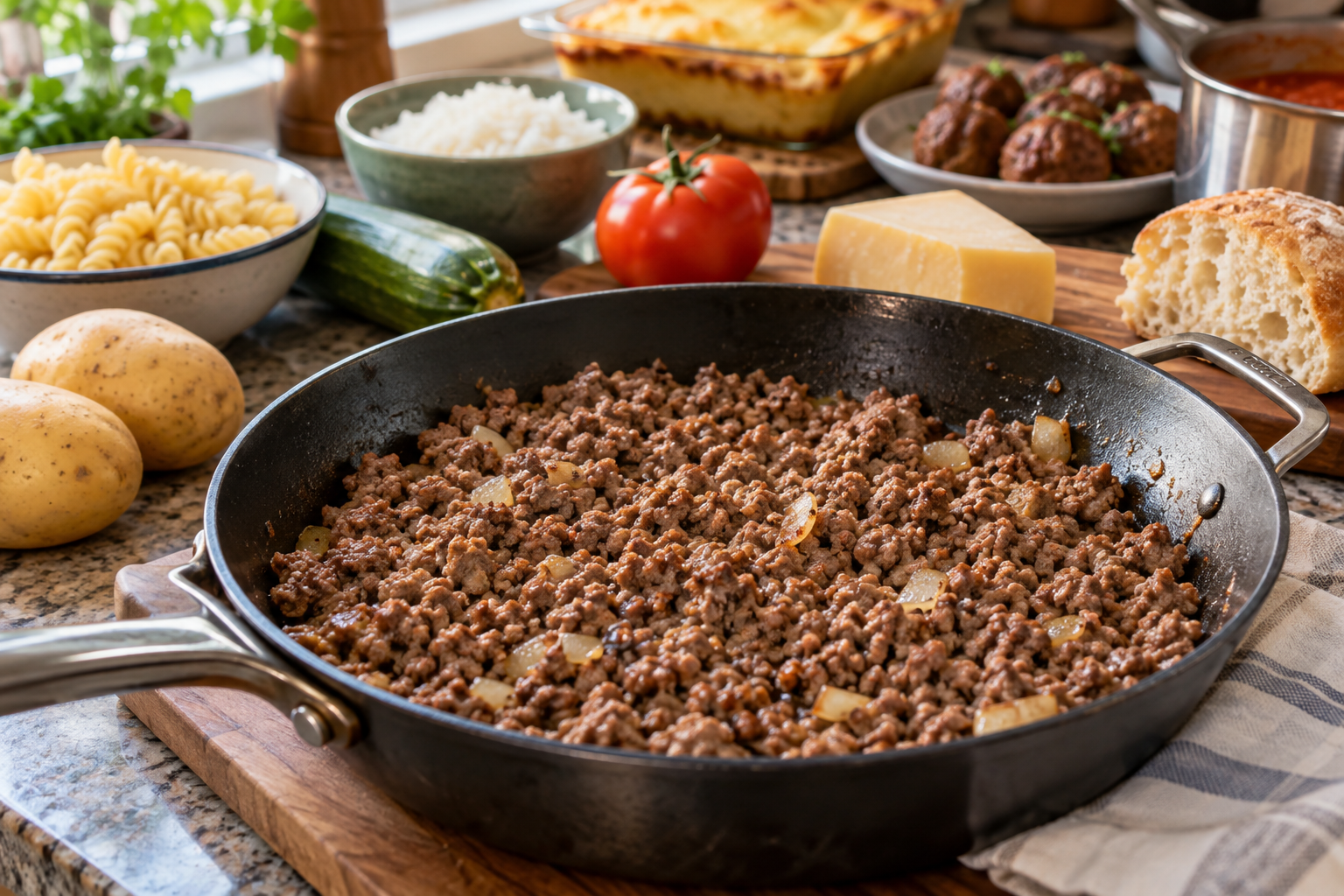 O que fazer com carne moída em receitas fáceis para almoço e jantar